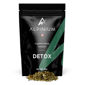 CBD infusion herbal tea with sleep, detox, vitality and no-stress blends