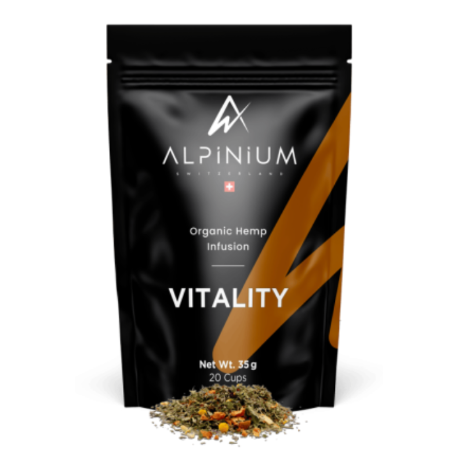 CBD infusion herbal tea with sleep, detox, vitality and no-stress blends