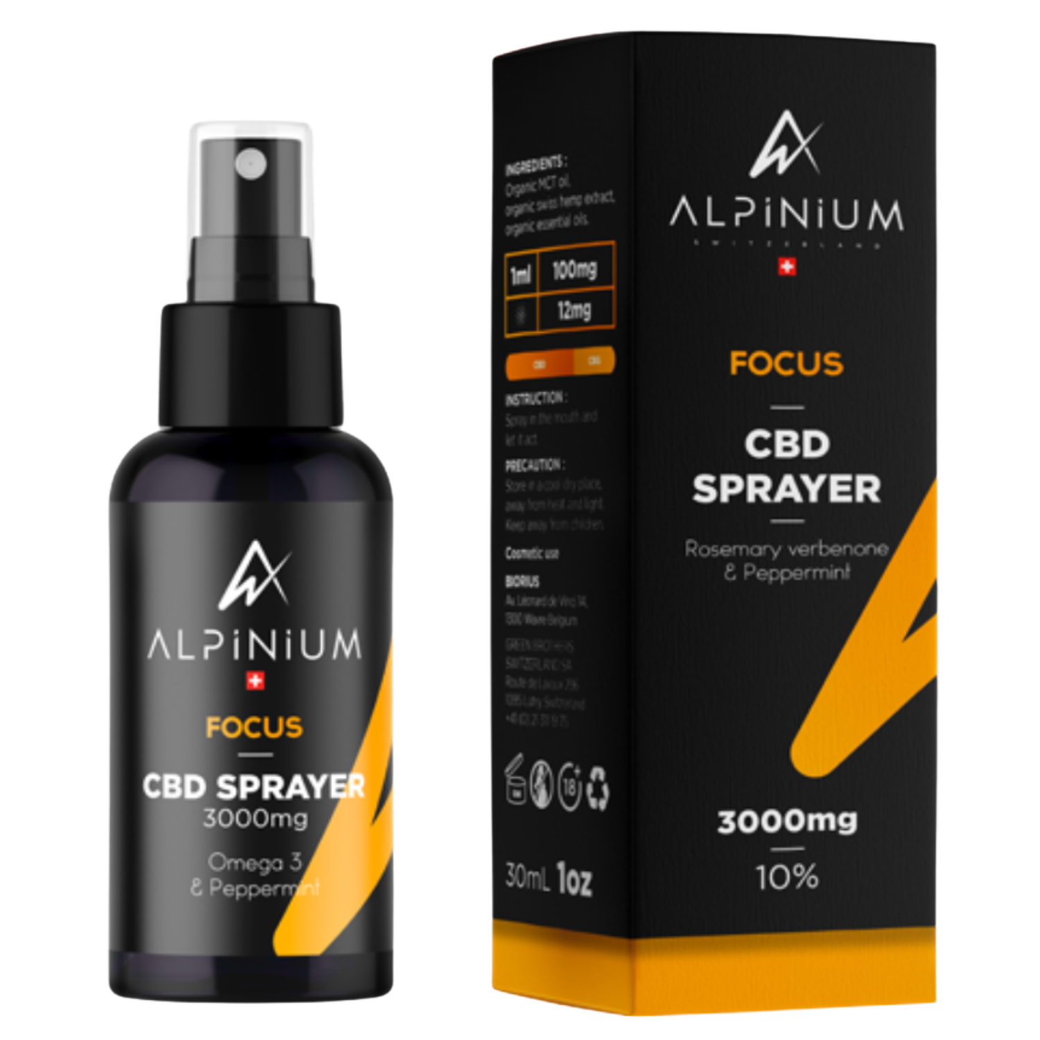 CBD mouth spray – 3000mg CBD with CBG/CBN/CBC for focus or calm
